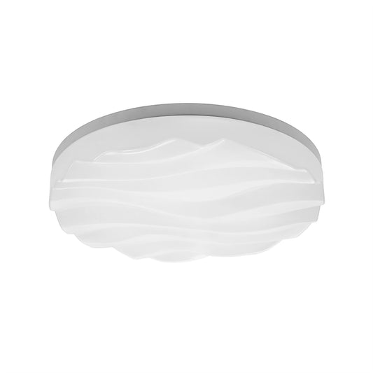 Mantra M5041 Arena Ceiling/Wall Light Medium Round 36W LED IP44 3000K, 3240lm, Matt White/White Acrylic, 3yrs Warranty