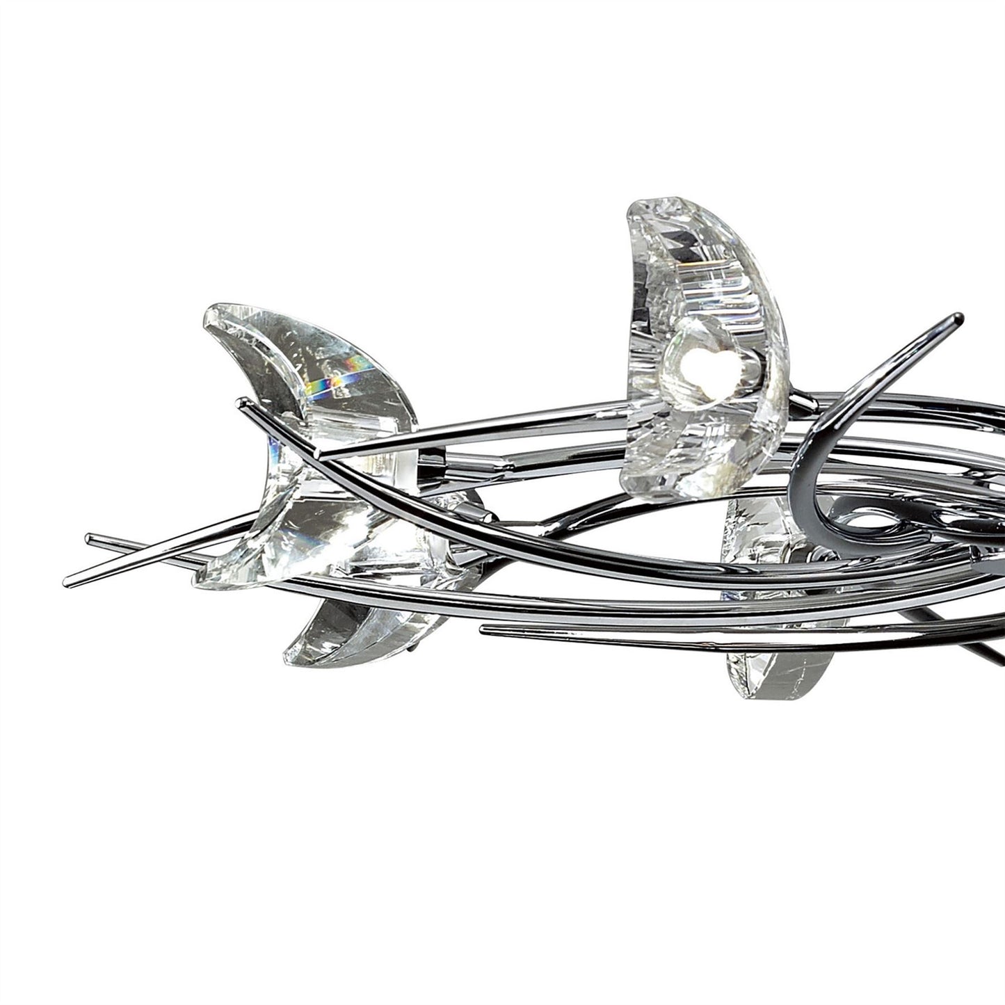 Mantra M1450 Eclipse Telescopic 8 Light G9, Polished Chrome