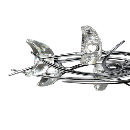 Mantra M1450 Eclipse Telescopic 8 Light G9, Polished Chrome