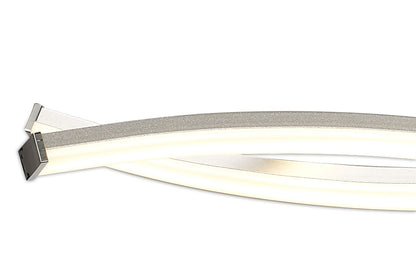 Mantra M5914 Aire LED Pendant 69cm Round 42W 3000K, 3700lm, Silver/Frosted Acrylic/Polished Chrome, 3yrs Warranty