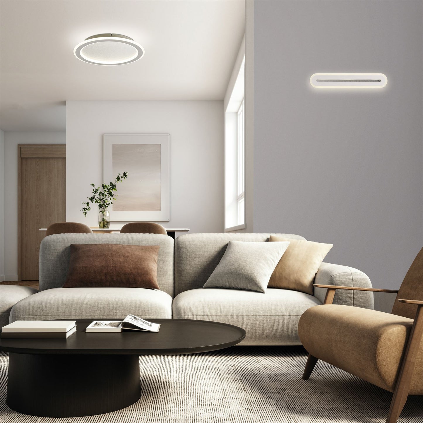 Mantra Tulum Wall Light, 12W LED, 4000K, 1000lm, White, 3yrs Warranty