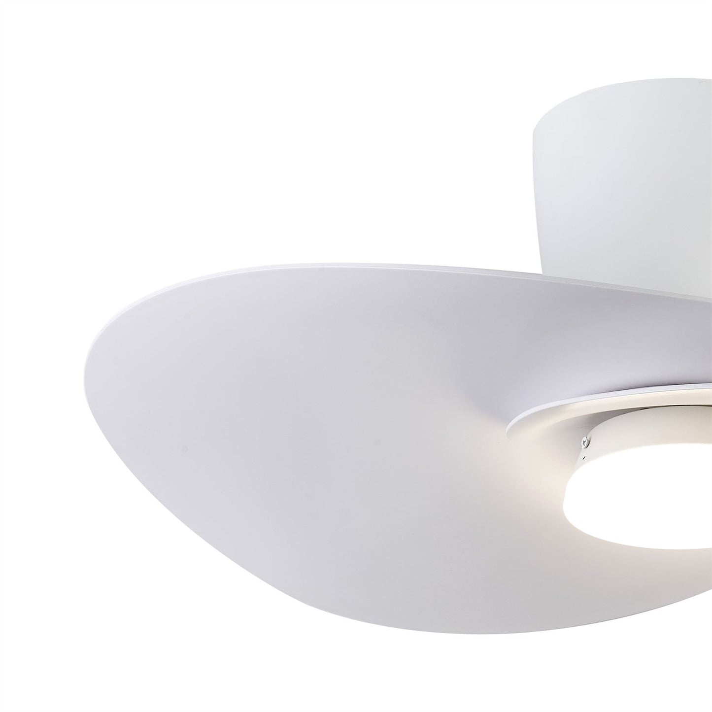 Nenufar 74 x 44cm 18W LED Dimmable Ceiling Light With Built-In 30W DC Fan, 3000-5000K Remote Control, 3600lm, White, 5yrs Warranty