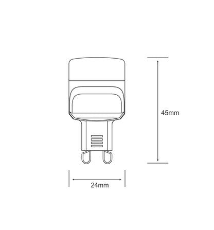 Luxram Value LED G9 2W Natural White 4000K 146lm (Metalllic Silver) LED