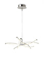 Mantra M5914 Aire LED Pendant 69cm Round 42W 3000K, 3700lm, Silver/Frosted Acrylic/Polished Chrome, 3yrs Warranty