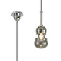 Mantra Sonata Pendant 15cm Round, 1 x E27, Polished Chrome/Graphite