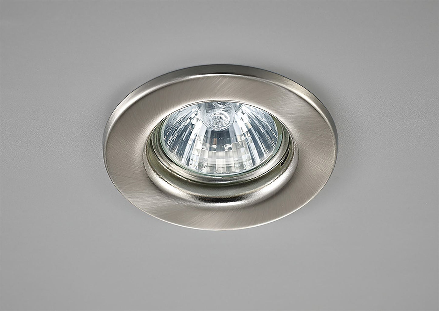 Deco Hudson GU10 Fixed Downlight Satin Nickel (Lamp Not Included), Cut Out: 60mm
