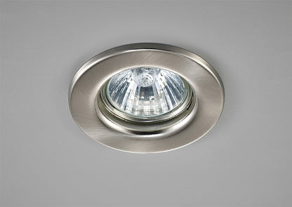 Deco Hudson GU10 Fixed Downlight Satin Nickel (Lamp Not Included), Cut Out: 60mm