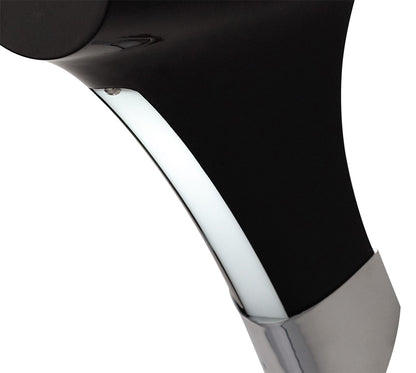 Mantra M1557 Ora Wall Light 1 Light E27, Gloss Black/White Acrylic/Polished Chrome