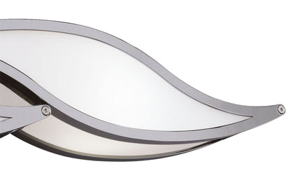 Mantra Sintesys GU10 Sintesys Wall Light GU10 2 Light Small Polished Chrome, CFL Lamps INCLUDED