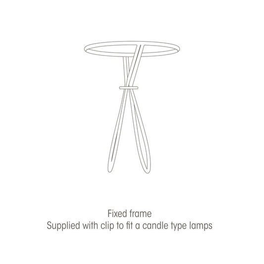 Oaks Lighting S501/5 Cotton Coolie Lampshade 140mm - Clip-On Candle Light Shade - Forest