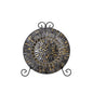 Diyas Home (DH) Almira Mosaic Platter Brown/French Gold Mosaic