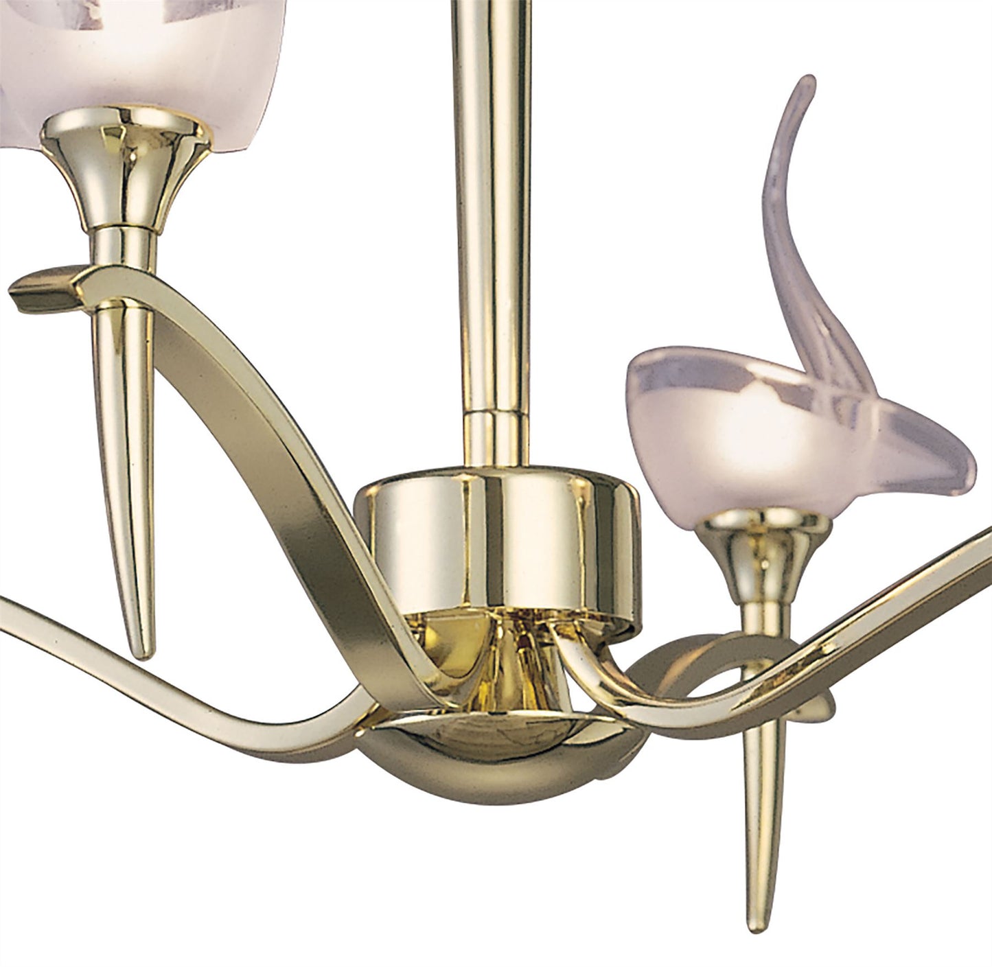 Mantra Viena 53cm Semi Flush Round 4 Light G9, Polished Brass