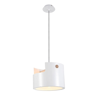 Mantra M5590 Cube Pendant Large 1x40W, White Metal/Wood