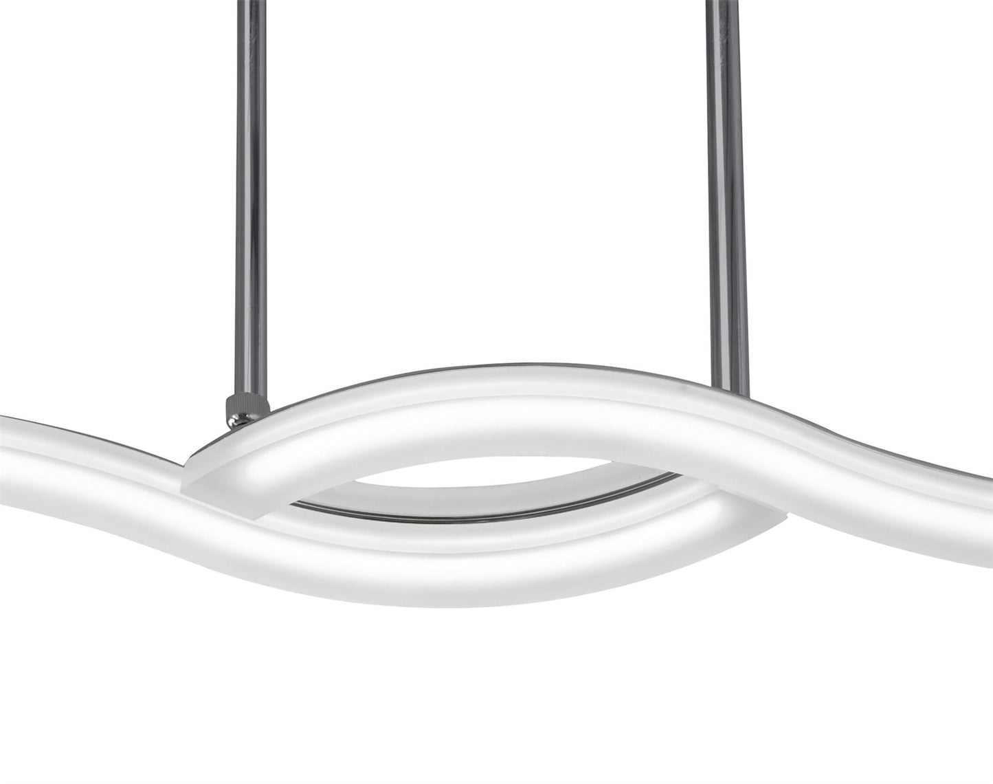 Mantra M3567 On Telescopic Semi Flush Convertible Line 28W LED 3000K, 2800lm, Polished Chrome, Frosted Acrylic, 3yrs Warranty - M3567 Ceiling