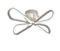 Mantra M5982 Bucle Square Ceiling 40W LED 3000K, 3500lm, Silver/Polished Chrome/Frosted Acrylic, 3yrs Warranty - M5982 Ceiling