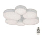 Mantra Fusion M5764 Lunas Ceiling 61cm Diameter 54W LED 3000K, 2830lm, RF Remote Control White, 3yrs Warranty - M5764 Ceiling