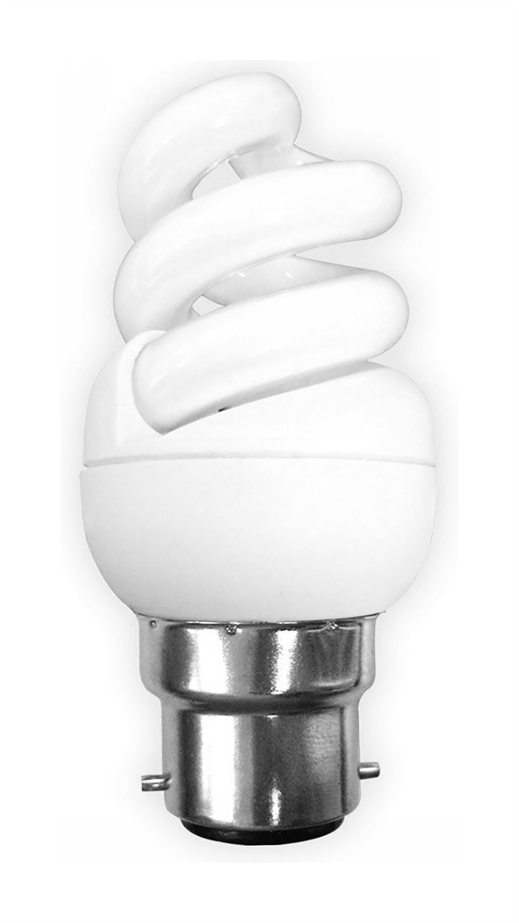 Luxram Super Mini Sup Spiral Super Mini Supreme Spiral B22 9W 2700K Compact Fluorescent Compact