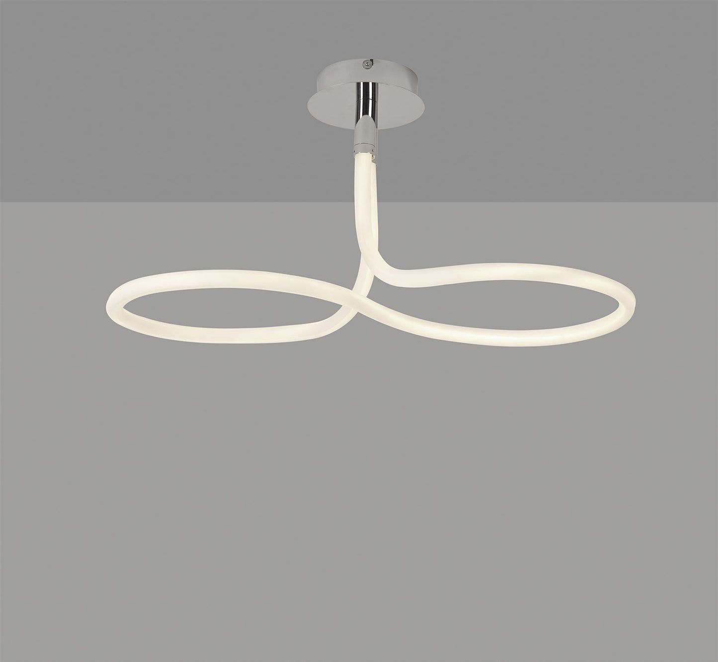 Mantra Nur II Rectangular Ceiling Light, 40W LED, 3000K, 3000lm, IP20, Chrome, 3yrs Warranty