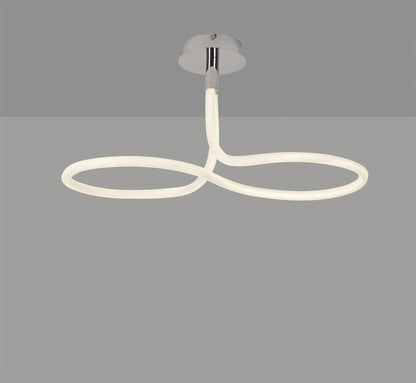 Mantra Nur II Rectangular Ceiling Light, 40W LED, 3000K, 3000lm, IP20, Chrome, 3yrs Warranty