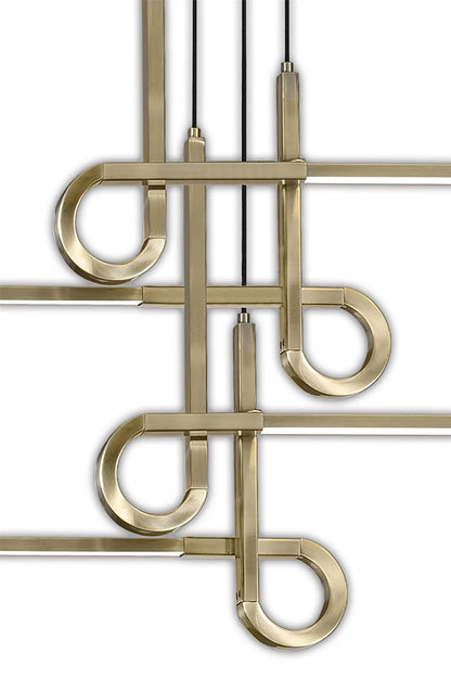 Mantra M6123 Cinto Pendant 42W LED, 3000K, 3360lm, Antique Brass, 3yrs Warranty