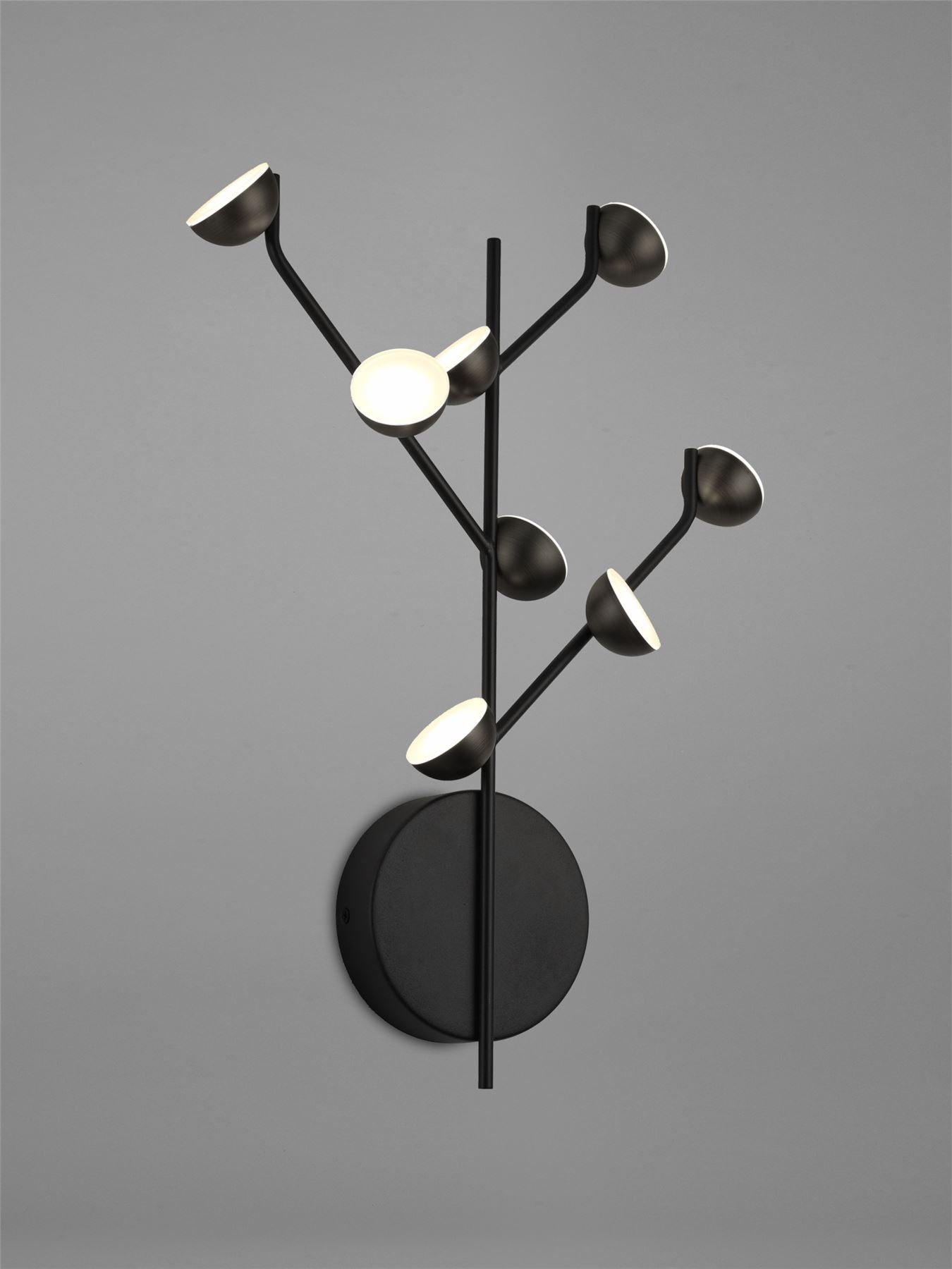 Mantra Adn 8 Light Wall Light, 24W LED, 3000K, 1600lm, Black, 3yrs Warranty