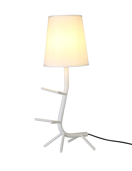 Mantra Centipede Table Lamp with Shade, 1 x E27, White