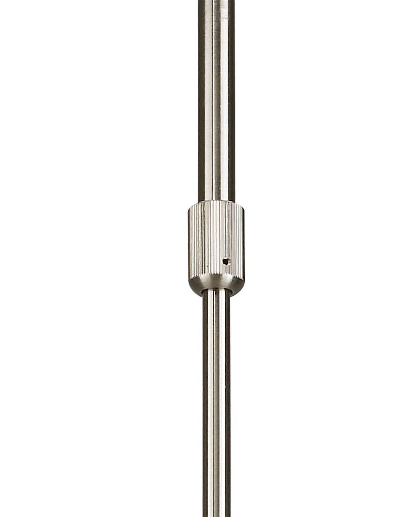 Mantra Alaska GU10 49cm Pendant Convertible To Semi Flush 4 Light L1/SGU10, Satin Nickel, CFL Lamps INCLUDED