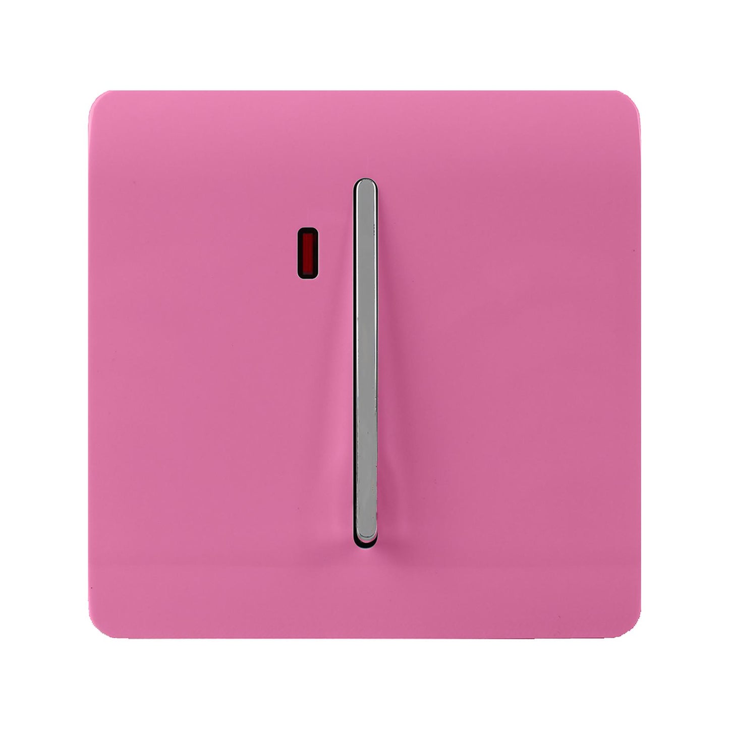 Trendi Artistic Modern Glossy 45 A Tactile Light Switch & Neon Insert Pink