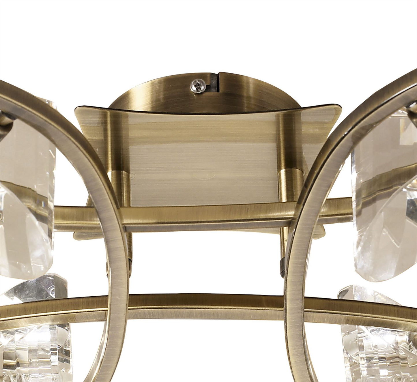 Mantra Kromo Ceiling 4 Light G9, Antique Brass