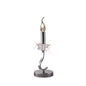 Diyas Nydia Crystal Table Lamp WITHOUT SHADE 1 Light E14 Polished Chrome