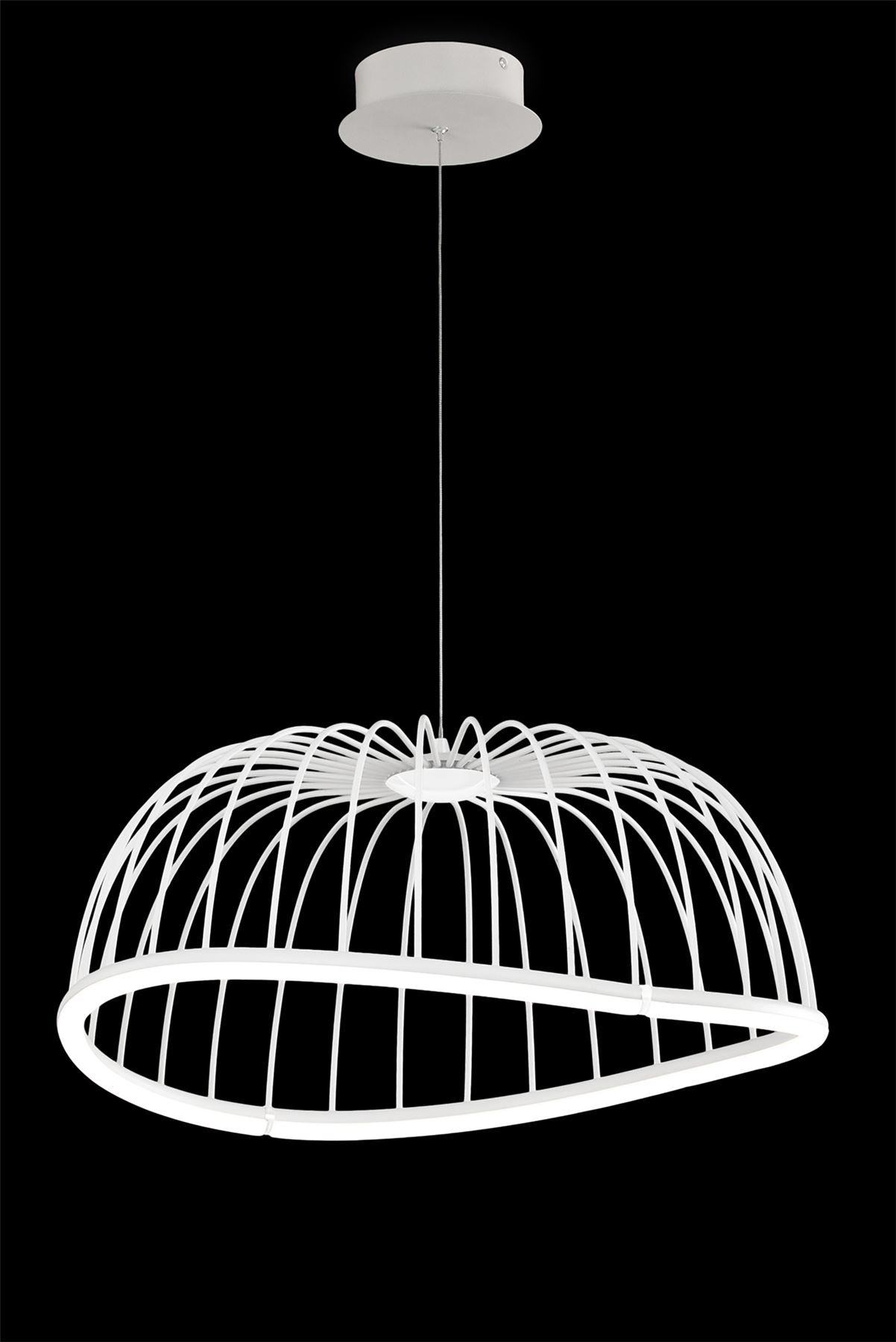 Mantra Celeste Pendant 61cm Round, 30W LED, 3000K, 2100lm, White, 3yrs Warranty