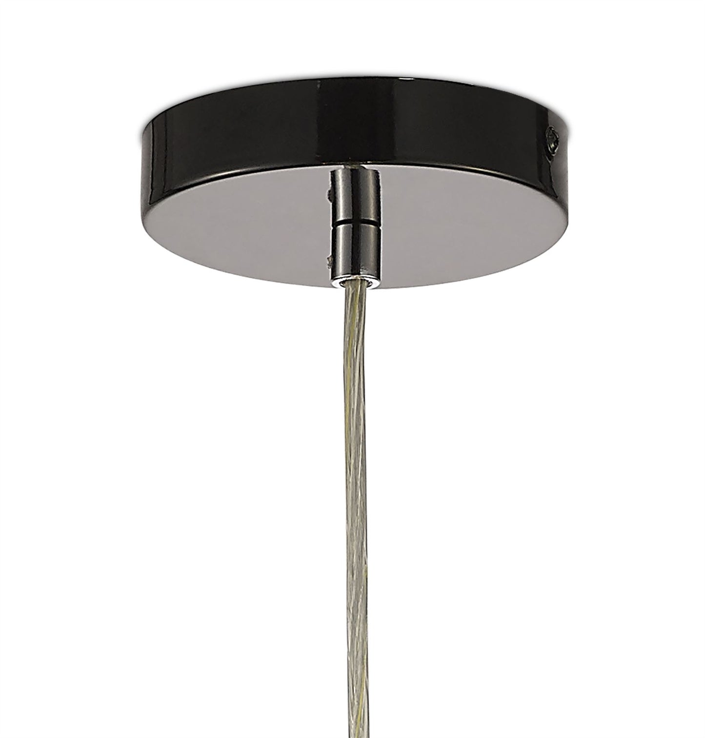 Deco Cassidy Pendant Round Interwinding Aluminium 6 Light G9 Black