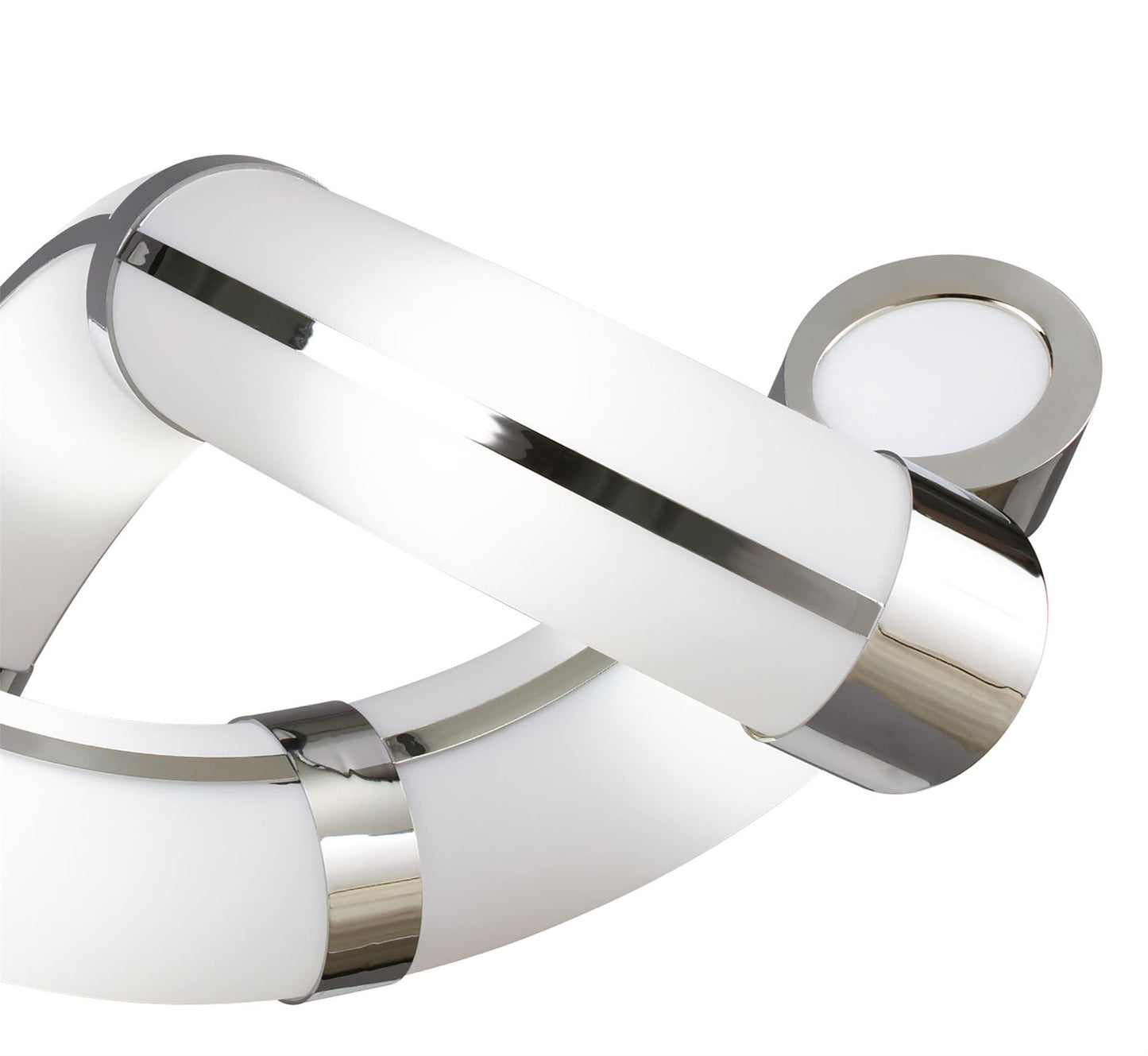 Mantra Guss GU10 Guss Rectangular Telescopic GU10 8 Light L1/SGU10 Twisted, Polished Chrome/White Acrylic, CFL Lamps INCLUDED