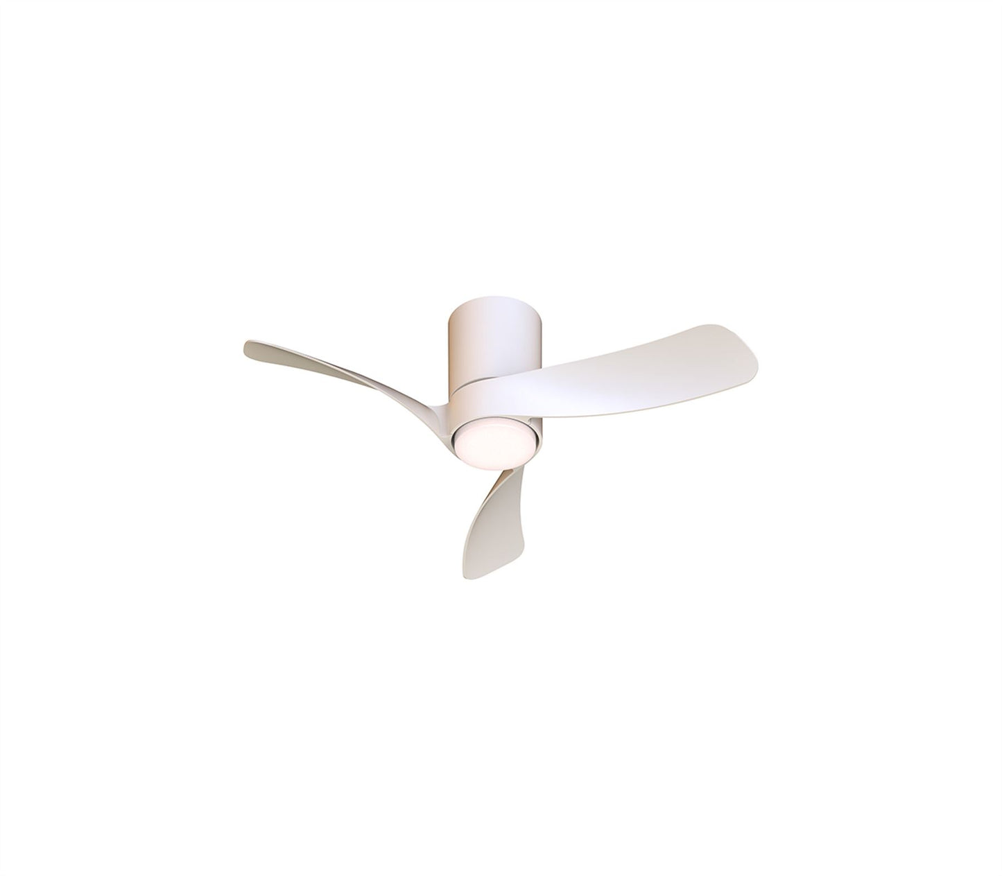Nemo II XS 72cm 15W LED Dimmable Ceiling Light With Built-In 26W DC Fan, 3000-5000K Remote Control, 3000lm, White, 5yrs Warranty