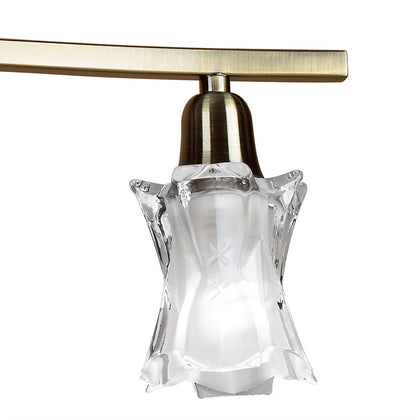 Mantra Alaska GU10 Telescopic 4 Light L1, SGU10 Bar, Antique Brass, CFL Lamps INCLUDED