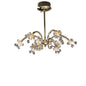 Diyas Octavia 65cm  9 Light G4 French Gold/Crystal, NOT LED/CFL Compatible Ceiling Pendant Light Fitting