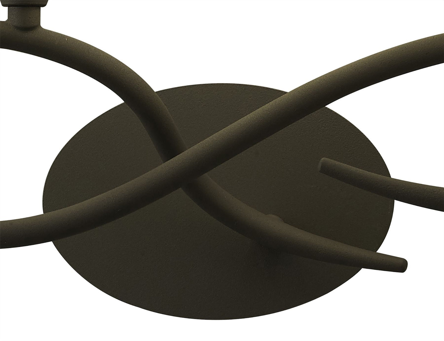 Mantra Lua Wall Light Switched 2 Light E27, Ash Grey with Ash Grey Shade