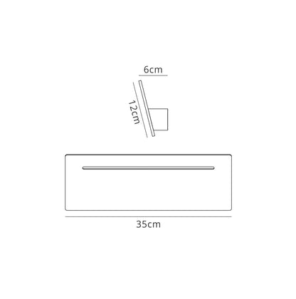 Mantra Fusion M5121 Toja Wall Light Rectangular 8W LED 4000K, 720lm, White, 3yrs Warranty