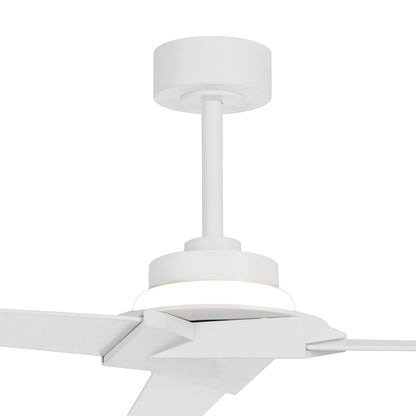 Brisa 175cm 20W LED Dimmable Ceiling Light With Built-In 40W DC Reversible Fan, 2700-5000K Remote & APP Control, White, 1400lm, IP44, 5yrs Warranty