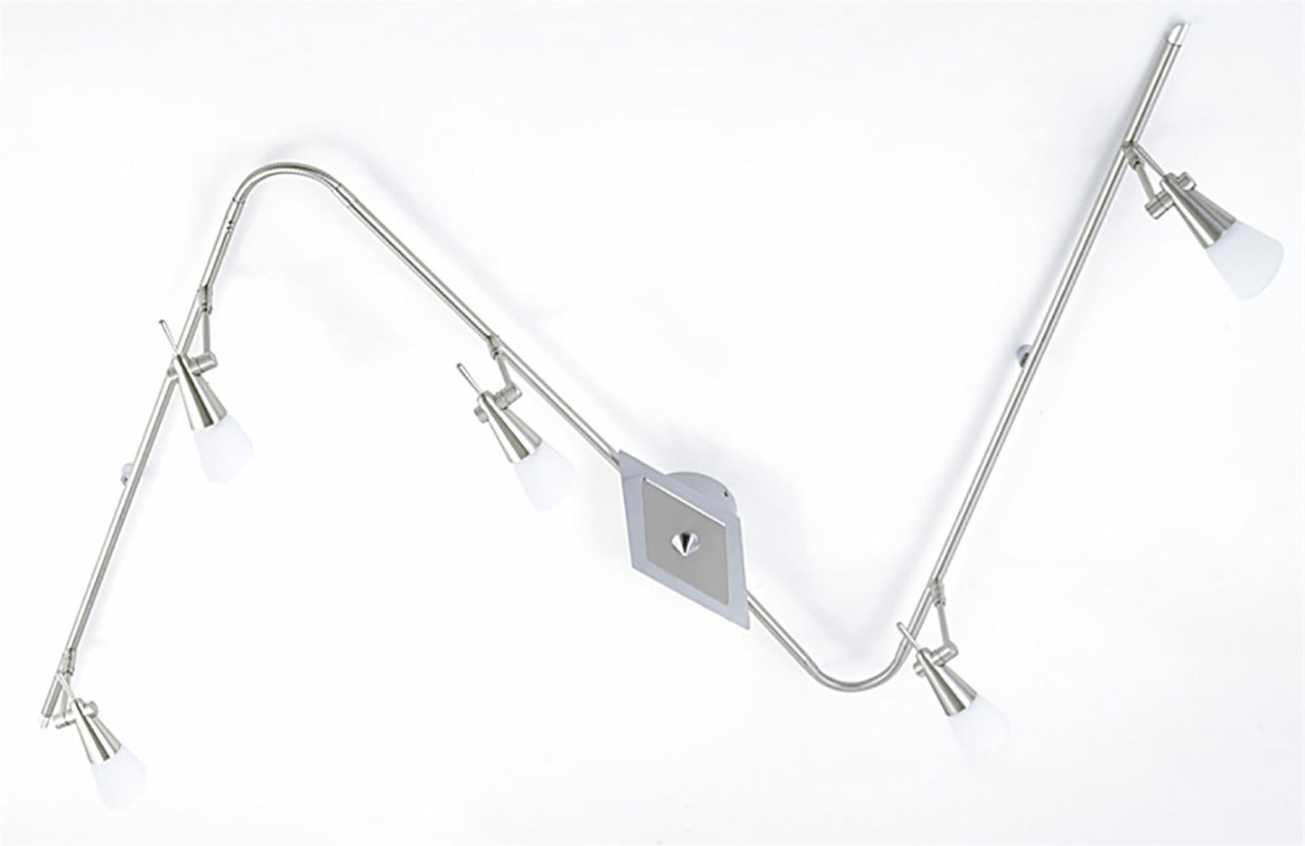 Diyas Diama Flexi Linear G9 5 Light G9 Nickel/Polished Chrome/Opal Glass
