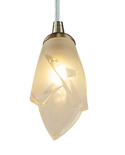 Mantra Pietra 10cm Pendant 1 Light G9, Antique Brass