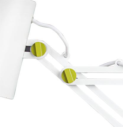 Mantra M3614 Looker Table Lamp 1 Light E27, Matt White/Green