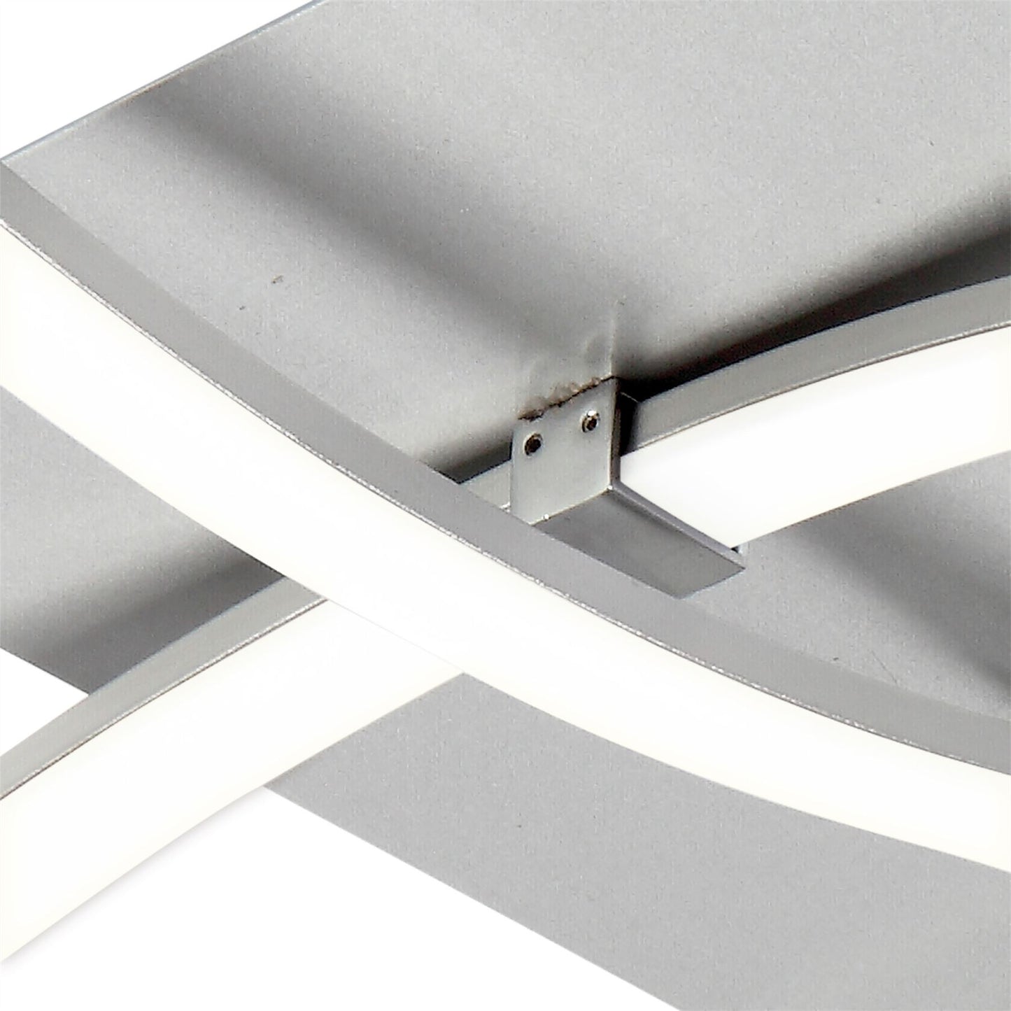 Mantra M4999 Nur Square Ceiling 34W LED 3000K, 2600lm, Dimmable Silver/Frosted Acrylic/Polished Chrome, 3yrs Warranty - M4999 Ceiling