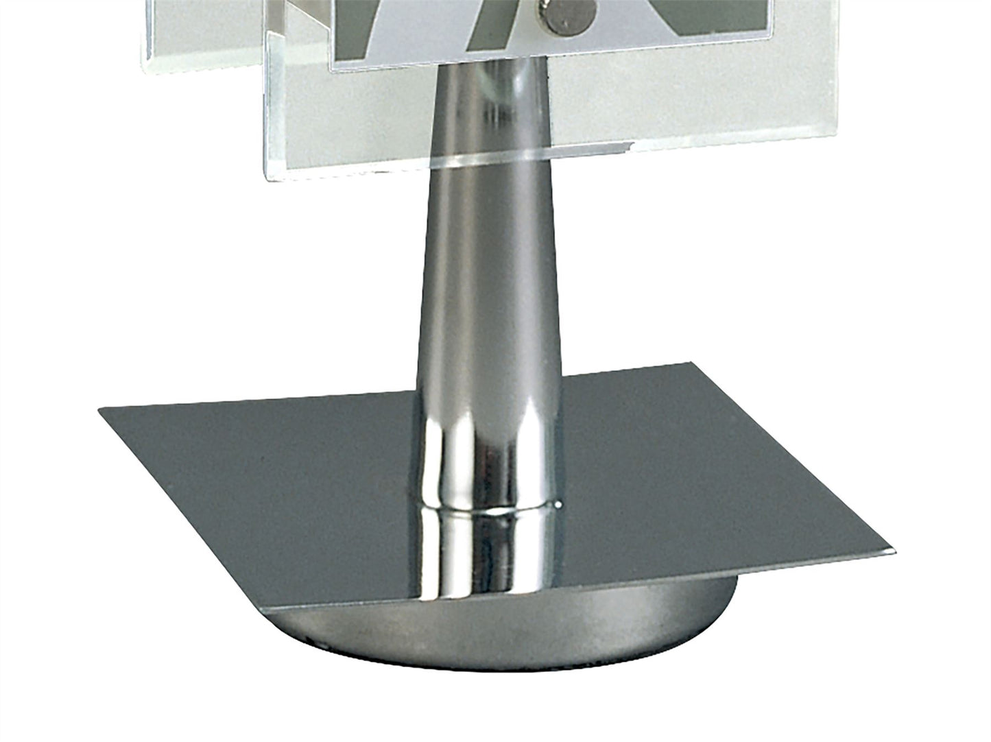 Mantra Euphoria Table Lamp 1 Light E27, Polished Chrome/Opal White Glass