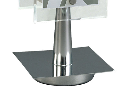 Mantra Euphoria Table Lamp 1 Light E27, Polished Chrome/Opal White Glass