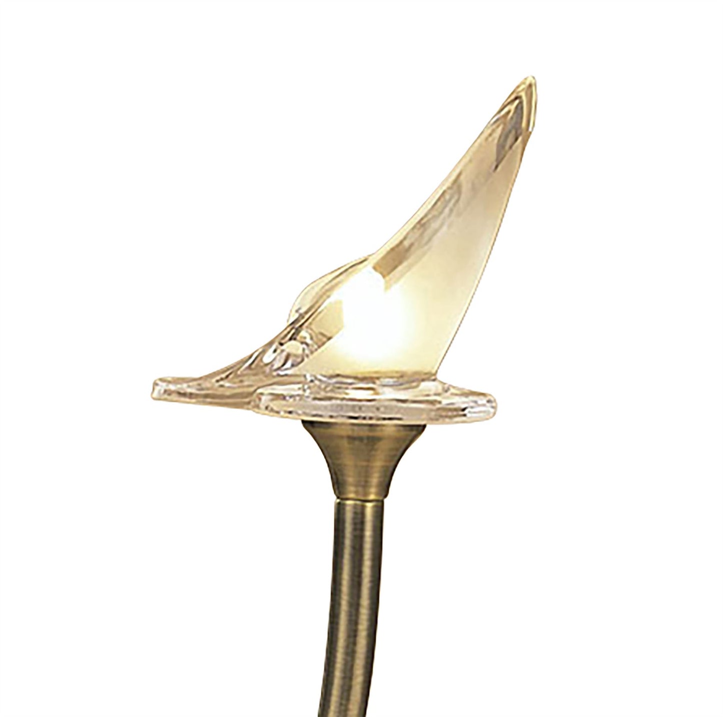 Mantra Flavia lavia Table Lamp 1 Light G9, Antique Brass