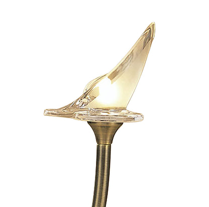 Mantra Flavia lavia Table Lamp 1 Light G9, Antique Brass