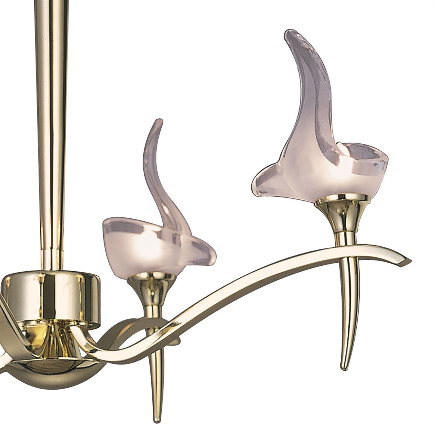 Mantra Viena 53cm Telescopic Pendant Round 4 Light G9, Polished Brass
