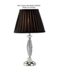 Diyas Nexon Crystal Table Lamp WITHOUT SHADE 1 Light E14 Silver Finish
