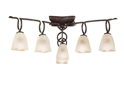Mantra (0001 001) Oberture 60cm Ceiling 6 Light E14, Brown/Black Oxide